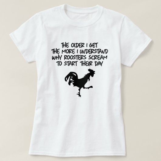 T-SHIRT PLUS JE COMPRENDS POURQUOI ROOSTERS ÉCRASSE (Design devant)