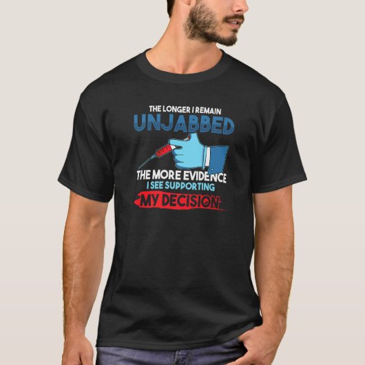 T-shirt Plus Longtemps Je Reste Injappé Plus De Preuves (Devant)
