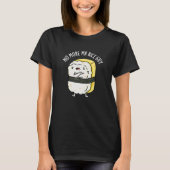 T-shirt Plus M. Rice Guy Funny Sushi Pun Dark BG (Devant)
