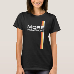T-shirt PLUS POLYPHONIE Funny Retro Synthétiseur Synthétis