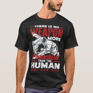 T-shirt Plus Puissant que l'Esprit Humain Aikido Karaté Ji