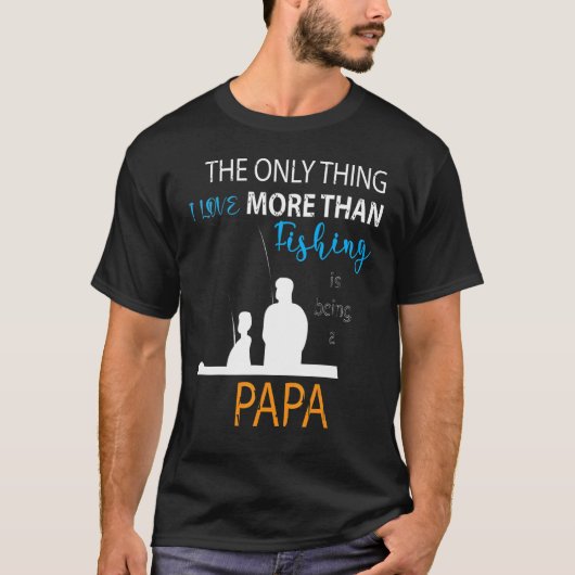 T-shirt Plus que l'amour Pêche Papa spécial grand-père (Devant)