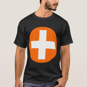 T-shirt Plus Se connecter en blanc avec Orange