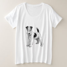 T-shirt Plus Size Fox Terrier