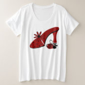 T-shirt plus-Size pour femmes (Design devant)