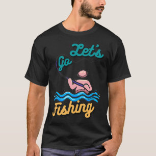 T-shirt Plus Susceptible D'Aller à la Pêche Avec Santa Ama