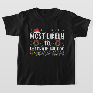 T-shirt Plus susceptible de décorer le chien pour assortir