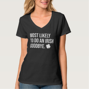T-shirt Plus susceptible de faire un au revoir irlandais S
