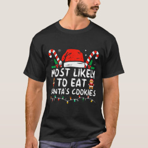 T-shirt Plus susceptible de manger les cookies de Santa Fa