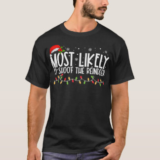 T-shirt Plus susceptible de tirer sur le renne drôle de No