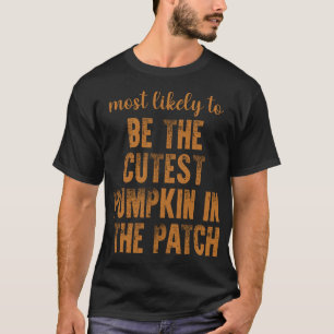 T-shirt Plus susceptible d'être le plus mignon citrouille