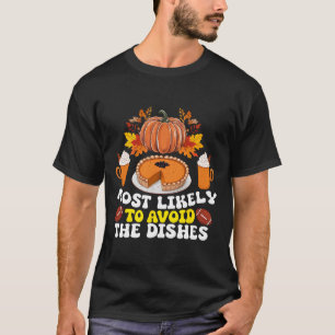 T-shirt Plus susceptible d'éviter la vaisselle de la famil