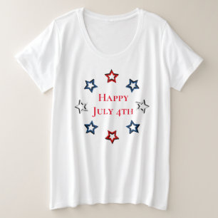 T-shirt plus taille femme - 4 juillet