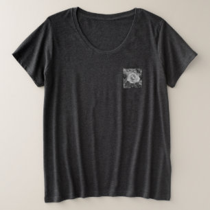 T-Shirt PLUS TAILLE FEMMES STYLE DE FLEURS DESIGN