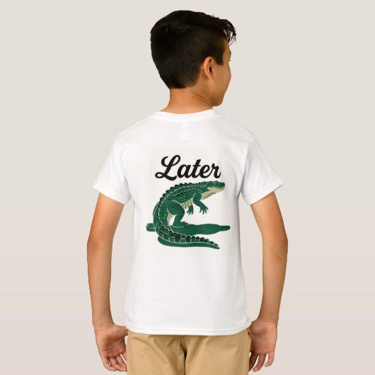 T-shirt Plus tard Gator : Un adieu léger (Dos entier)