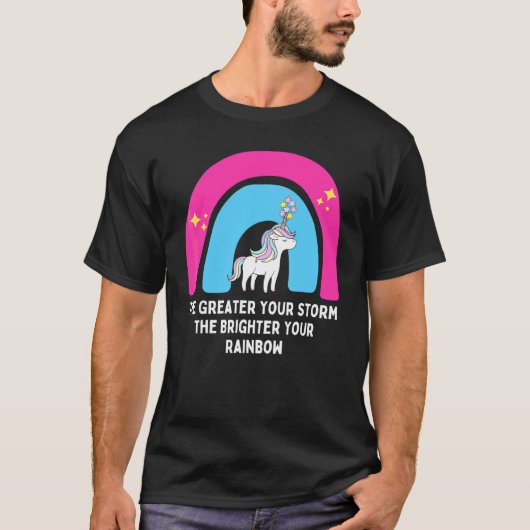 T-shirt Plus votre tempête est grande, plus votre arc-en-c (Devant)