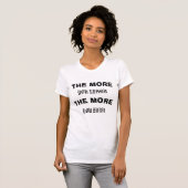 T-shirt Plus vous apprenez, plus vous gagnez (Devant entier)