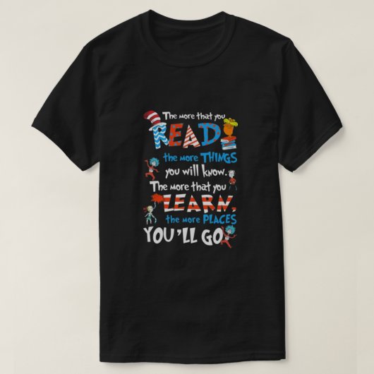 T-shirt Plus Vous Lisez (Design devant)