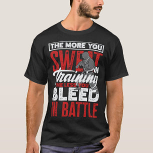 T-shirt Plus Vous Transpirez à l'Entraînement Aikido Karat