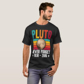 T-shirt Pluto 9th Planet Never Forget Astronomy Solar Syst (Devant entier)