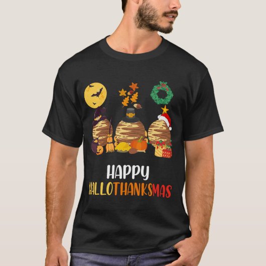 T-shirt Pluto Halloween Et Joyeux Noël Hallotha Joyeux (Devant)