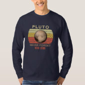 T-shirt pluto jamais oublier, eris, lune, astronomie, astr (Devant)