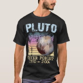 T-shirt pluto never forget (Devant)