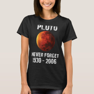 T-shirt Pluto Never Forget 1930 2006 Vintage