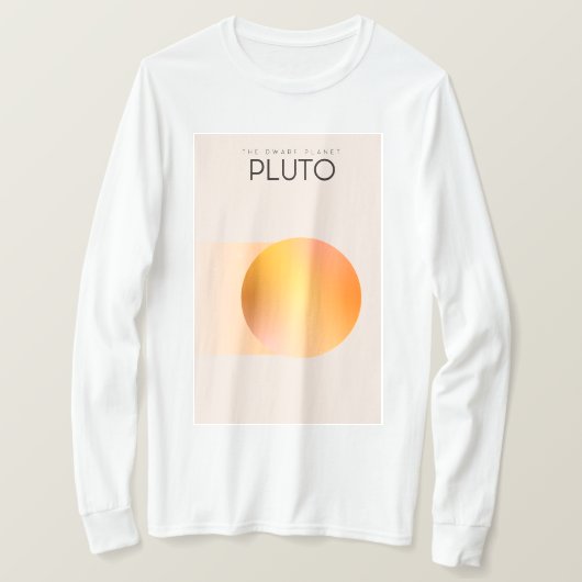 T-shirt Pluto, planète naine (Design devant)