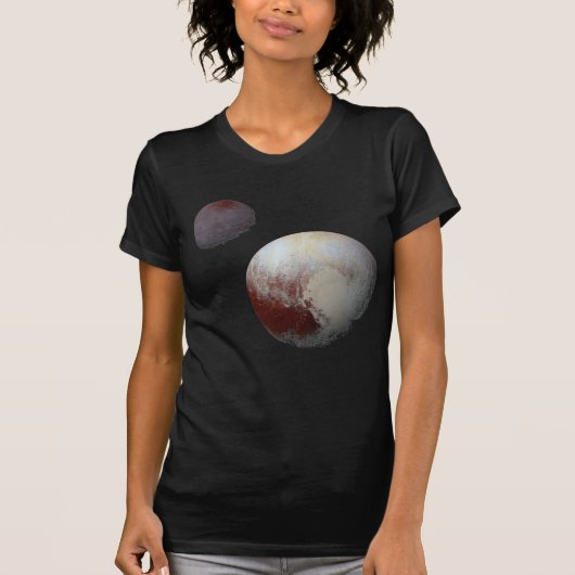 T-shirt Pluton & Charon 9ème ou Système Solaire de la Plan (Devant)