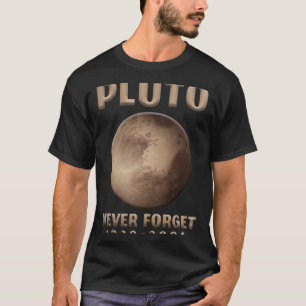 T-shirt Pluton n'oublie jamais l'astronaute planète univer