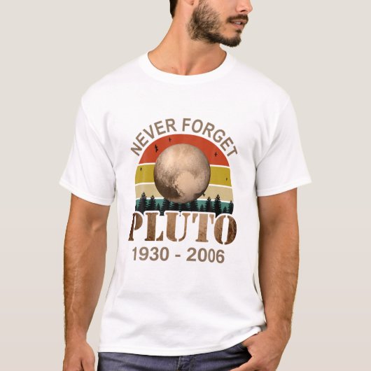 T-shirt Pluton n'oublie jamais l'espace astronomique scien (Devant)