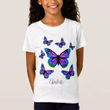 Plutôt amusant papillons violet rose bleu