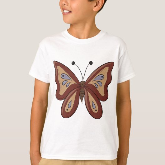 T-shirt Plutôt Brown Butterly (Devant)