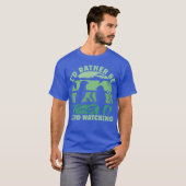 T-shirt Plutôt être Oiseau observer rétro (Devant entier)
