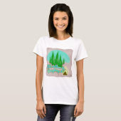 T-shirt Plutôt Raideur It Camping Cartoon Slogan (Devant entier)