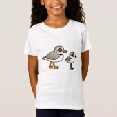 T-Shirt Pluvier sifflant avec le poussin (Devant)