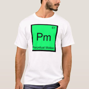T-shirt Pm - Tee du symbole de l'élément chimique du Mouve