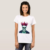 T-shirt PN 71 Skeleton King (rouge et bleu) (Devant entier)