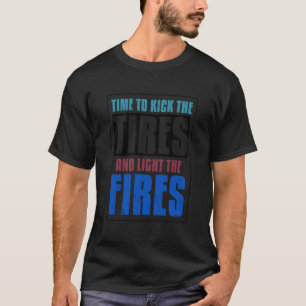 T-shirt Pneumatiques De Bouton cool Et Feux Légers Pneumat