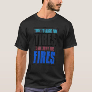 T-shirt Pneumatiques De Bouton cool Et Feux Légers Pneumat