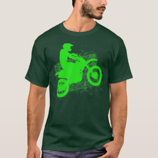 T-shirt Pneus De Rider Traces De Pneus Neon Green Youth
