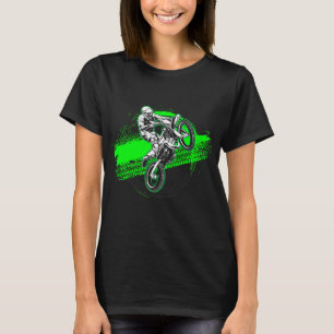 T-shirt Pneus De Rider Traces De Pneus Neon Green Youth