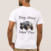 T-shirt Pneus de rue facile et de boue (Dos)