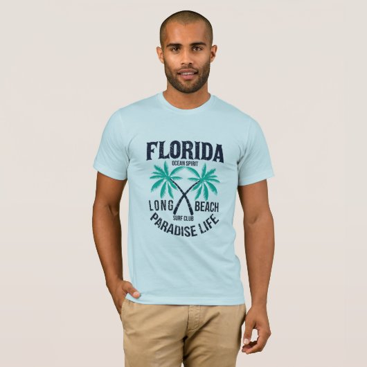 T-shirt —Pngtree—Floride mer esprit longue plage (Devant entier)