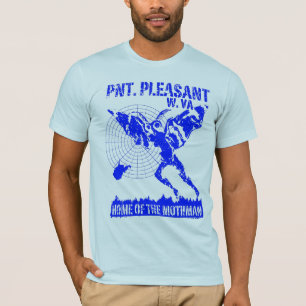T-shirt Pnt. Agréable, W. VA - à la maison du Mothman
