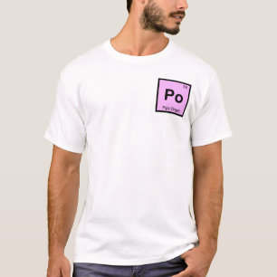 T-shirt Po - Musique d'orgue à tuyaux Chimie Tableau pério