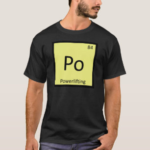 T-shirt Po - Tableau périodique de chimie des sports de fo