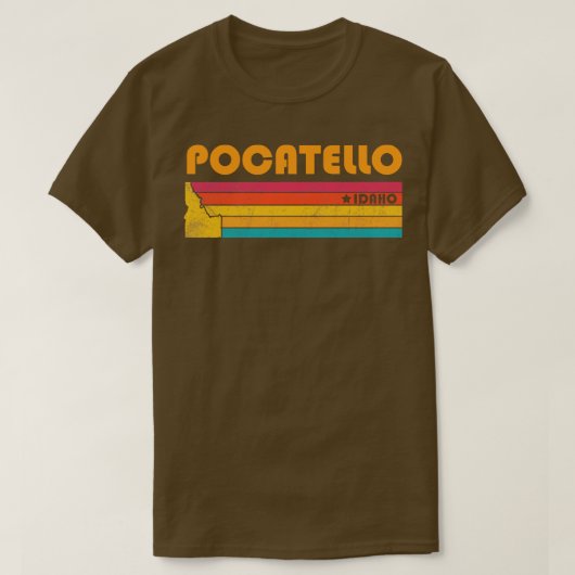 T-shirt Pocatello Idaho Souvenir Vintage (Design devant)