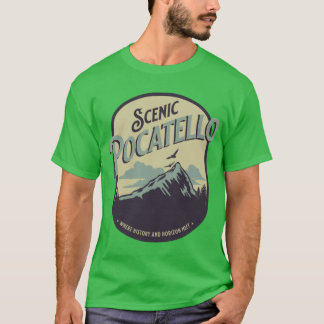T-shirt Pocatello pittoresque où l'histoire et l'horizon s